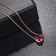 Alloy Simple Sweetheart necklace  Alloy red rhinestone NHLJ3676Alloy red rhinestonepicture5